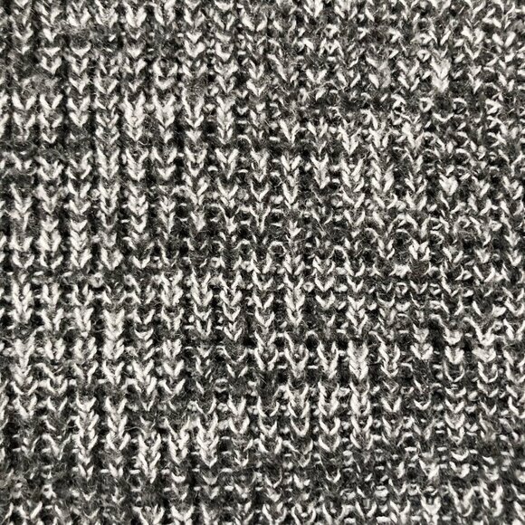 CLUB EUROPE Vintage grey black white blend thick knit sweater ~ SMALL MEDIUM - Picture 5 of 12